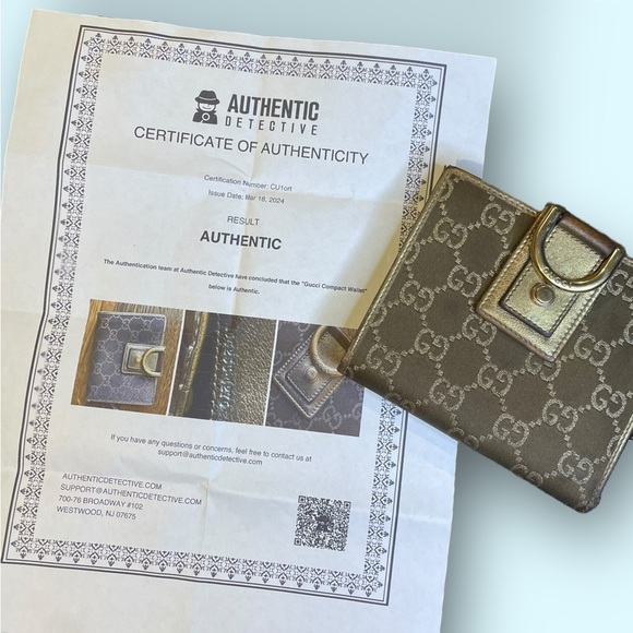 GUCCI 🪢 Abbey D- Ring Compact Wallet & COA - Picture 3 of 16